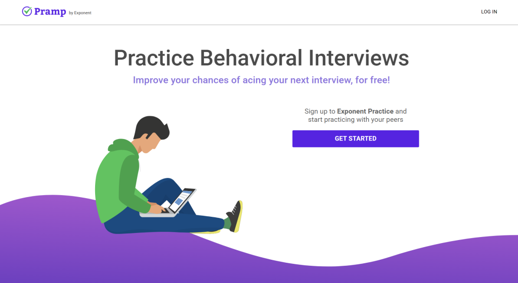 Pramp is a dynamic mock interview platform