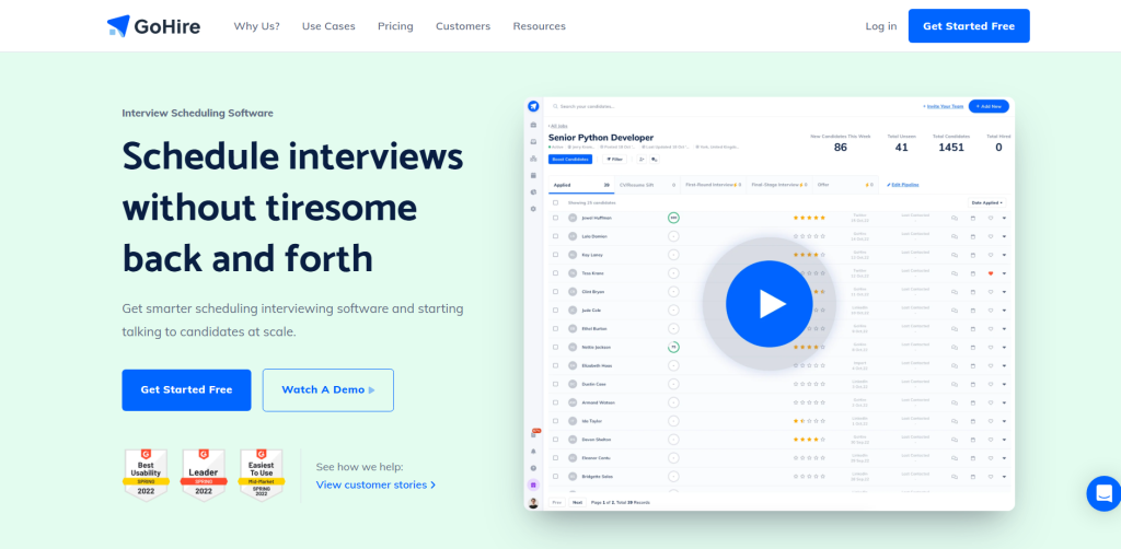 Interview scheduling software