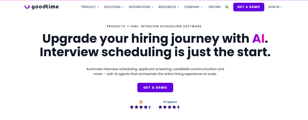 Interview scheduling software