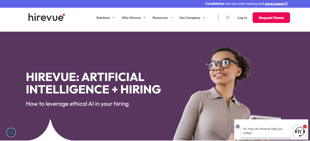 HireVue is a smart video interview platform