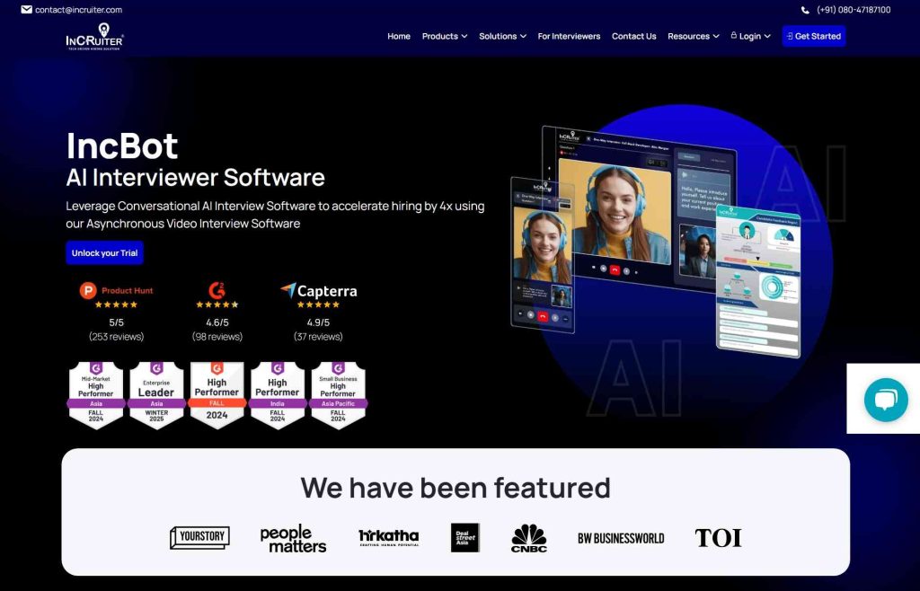 InCruiter’s AI Interview Platform
