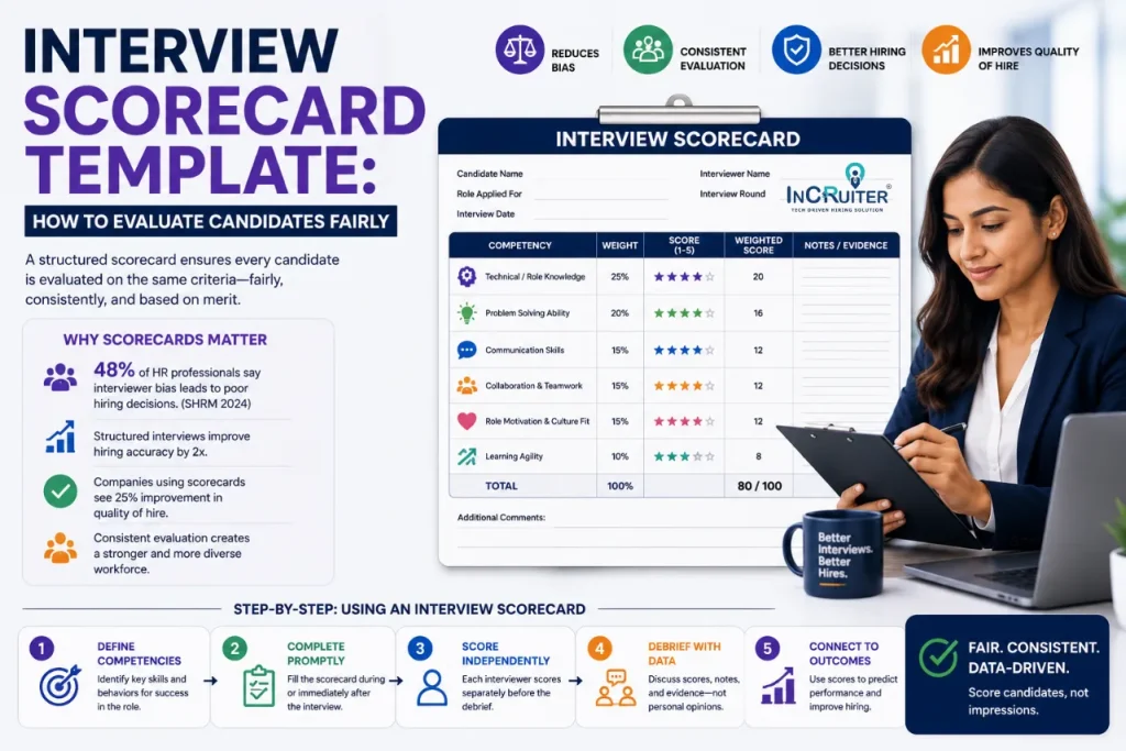 Interview Scorecard Template: How to Evaluate Candidates Fairly