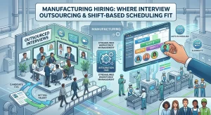 Manufacturing Hiring: Where Interview Outsourcing and Shift-Based Scheduling Fit