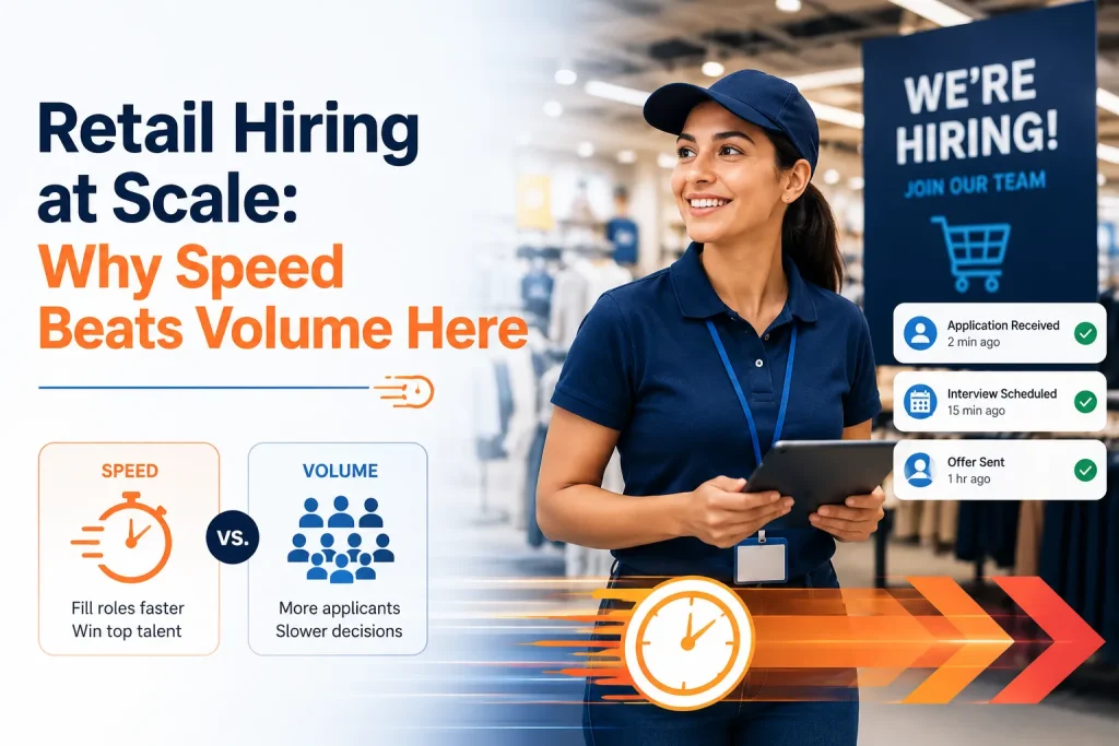 Retail Hiring at Scale: Why Speed Beats Volume Here